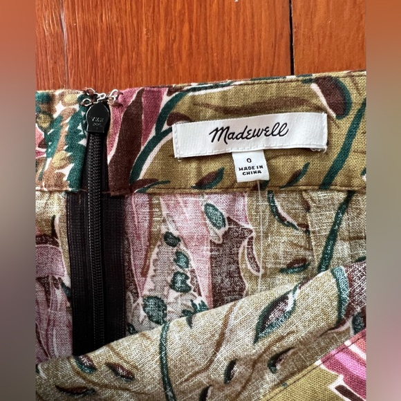 NWOT Madewell Midi Skirt in Brushstroke Monstera - Size 8 - Picture 6 of 6